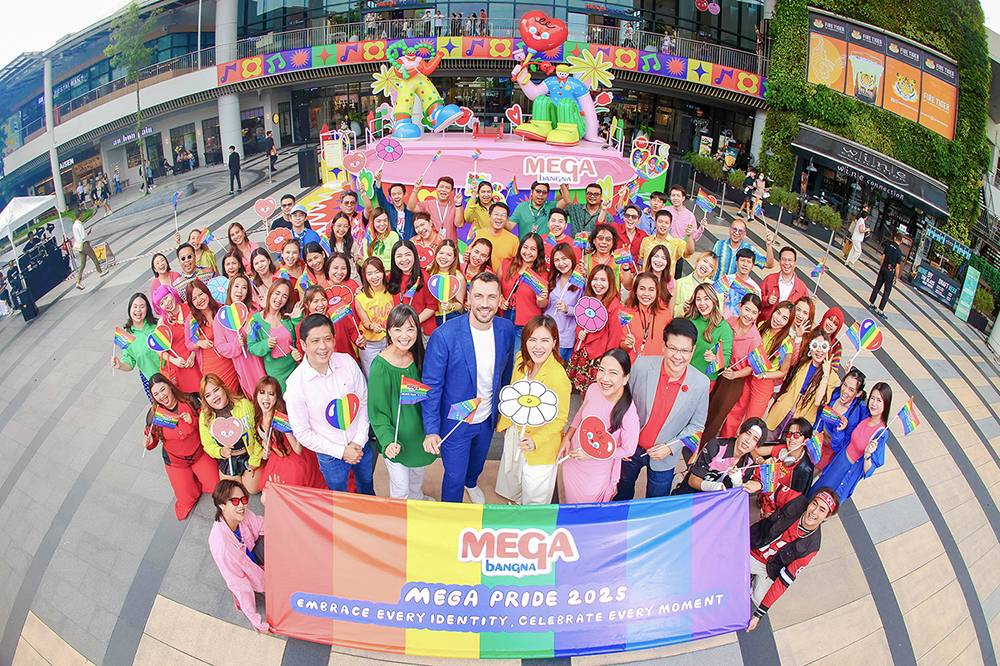 เมกาบางนา ตอกย้ำจุดยืนเพื่อความเท่าเทียมผ่านแคมเปญ “MEGA PRIDE 2025” EMBRACE EVERY IDENTITY, CELEBRATE EVERY MOMENT เฉลิมฉลองทุกความงดงาม โอบกอดทุกความต่างด้วยหัวใจ